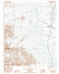 Cadiz Valley SE 1985 topographic map thumbnail