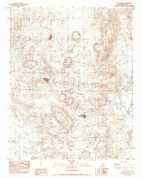 Cactus Peak 1983 topographic map thumbnail