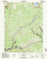 Caribou 1994 topographic map thumbnail