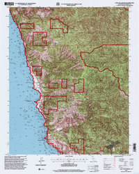 Cape San Martin 1995 topographic map thumbnail