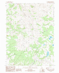 Buckhorn Lake 1989 topographic map thumbnail