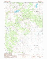 Buckhorn Canyon 1989 topographic map thumbnail
