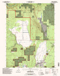 Burney 1995 topographic map thumbnail