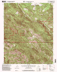 Burnett Peak 1995 topographic map thumbnail