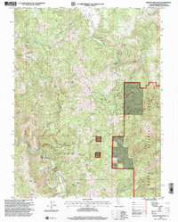 Brushy Mountain 1996 topographic map thumbnail
