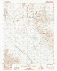Brown Buttes 1985 topographic map thumbnail