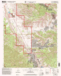 Cuyama Peak 1995 topographic map thumbnail