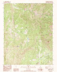 Dennison Peak 1986 topographic map thumbnail