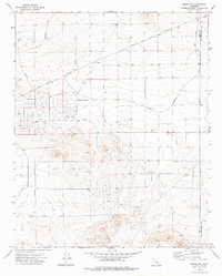 Boron NW 1973 topographic map thumbnail