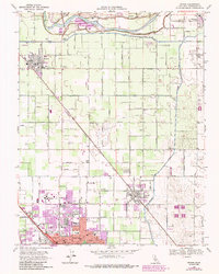 Denair 1963 topographic map thumbnail