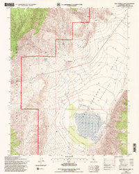 Deep Springs Lake 1994 topographic map thumbnail