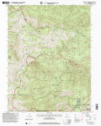 Crockett Peak 1996 topographic map thumbnail