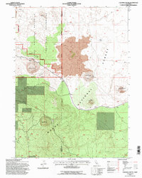 Caldwell Butte 1993 topographic map thumbnail