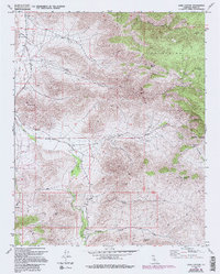 Cane Canyon 1972 topographic map preview