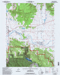 Canby 1993 topographic map thumbnail