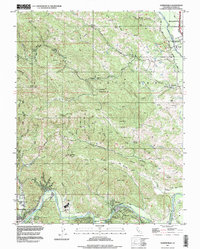 Guerneville 1997 topographic map thumbnail