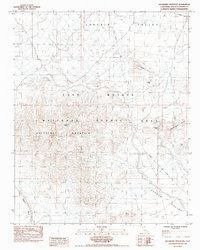 Hackberry Mountain 1984 topographic map thumbnail