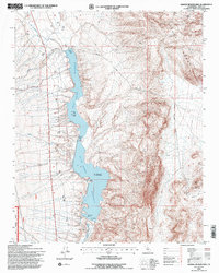 Haiwee Reservoirs 1994 topographic map thumbnail
