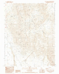 Hanging Rock Canyon 1987 topographic map thumbnail
