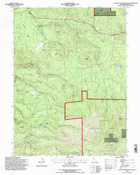 Hatchet Mountain Pass 1995 topographic map thumbnail