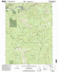 Hayfork Bally 1998 topographic map preview