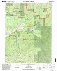 Hayfork Summit 1998 topographic map thumbnail