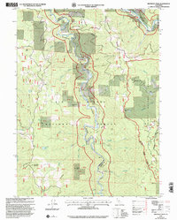 Hennessy Peak 1997 topographic map thumbnail