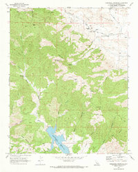 Hernandez Reservoir 1969 topographic map thumbnail