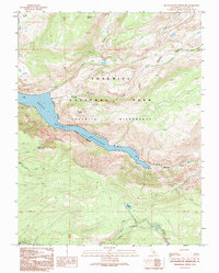 Hetch Hetchy Reservoir 1992 topographic map thumbnail
