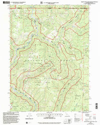 High Plateau Mountain 1997 topographic map thumbnail