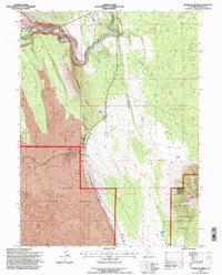 Hogback Ridge 1995 topographic map thumbnail