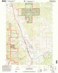 Hornbrook 2001 topographic map thumbnail