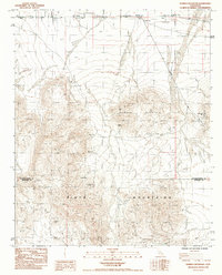 Humbug Mountain 1985 topographic map thumbnail