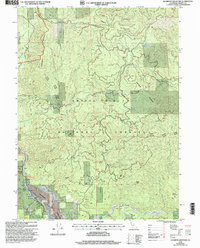 Hyampom Mountain 1998 topographic map thumbnail