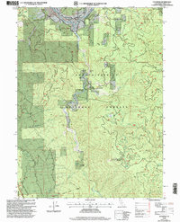 Hyampom 1998 topographic map thumbnail