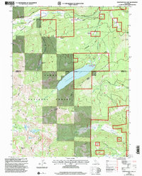 Independence Lake 2000 topographic map thumbnail