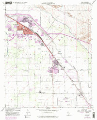 Indio 1956 topographic map thumbnail