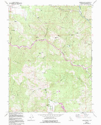 Jamison Ridge 1967 topographic map thumbnail