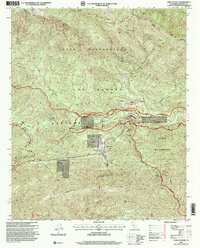 Lion Canyon 1995 topographic map thumbnail
