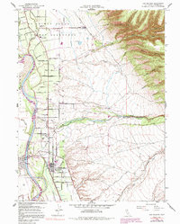 Los Molinos 1952 topographic map thumbnail