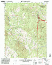 Mad River Buttes 1997 topographic map thumbnail