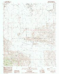 Malapai Hill 1988 topographic map thumbnail