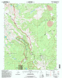 Mammoth Mtn 1994 topographic map thumbnail