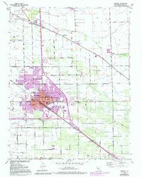 Manteca 1952 topographic map thumbnail