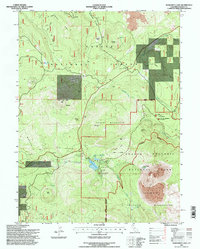 Manzanita Lake 1995 topographic map thumbnail