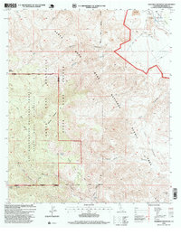 Martinez Mountain 1996 topographic map thumbnail