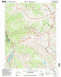 Sonora Pass 2001 topographic map thumbnail
