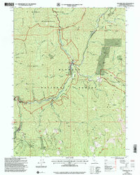 Tanners Peak 2001 topographic map thumbnail