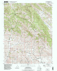 Tassajara 1996 topographic map thumbnail