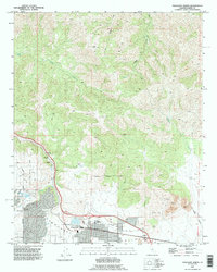 Tehachapi North 1992 topographic map thumbnail